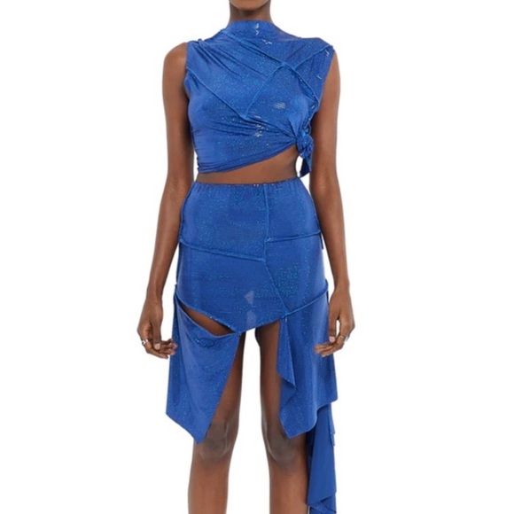 Cou Cou Upsala skirt and top. Beetle Blue set. - Picture 1 of 4